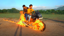 Ghost Rider imitation video