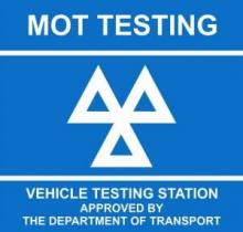 MOT test sign