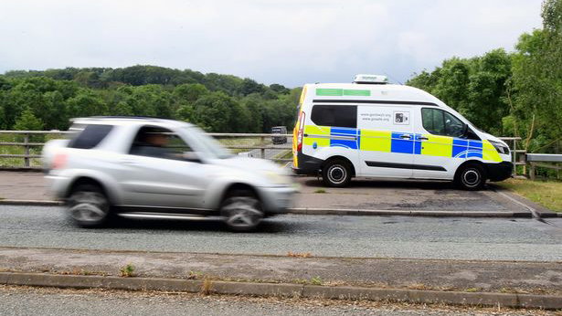 Mobile police speed camera. - Ian Cooper/North Wales Live