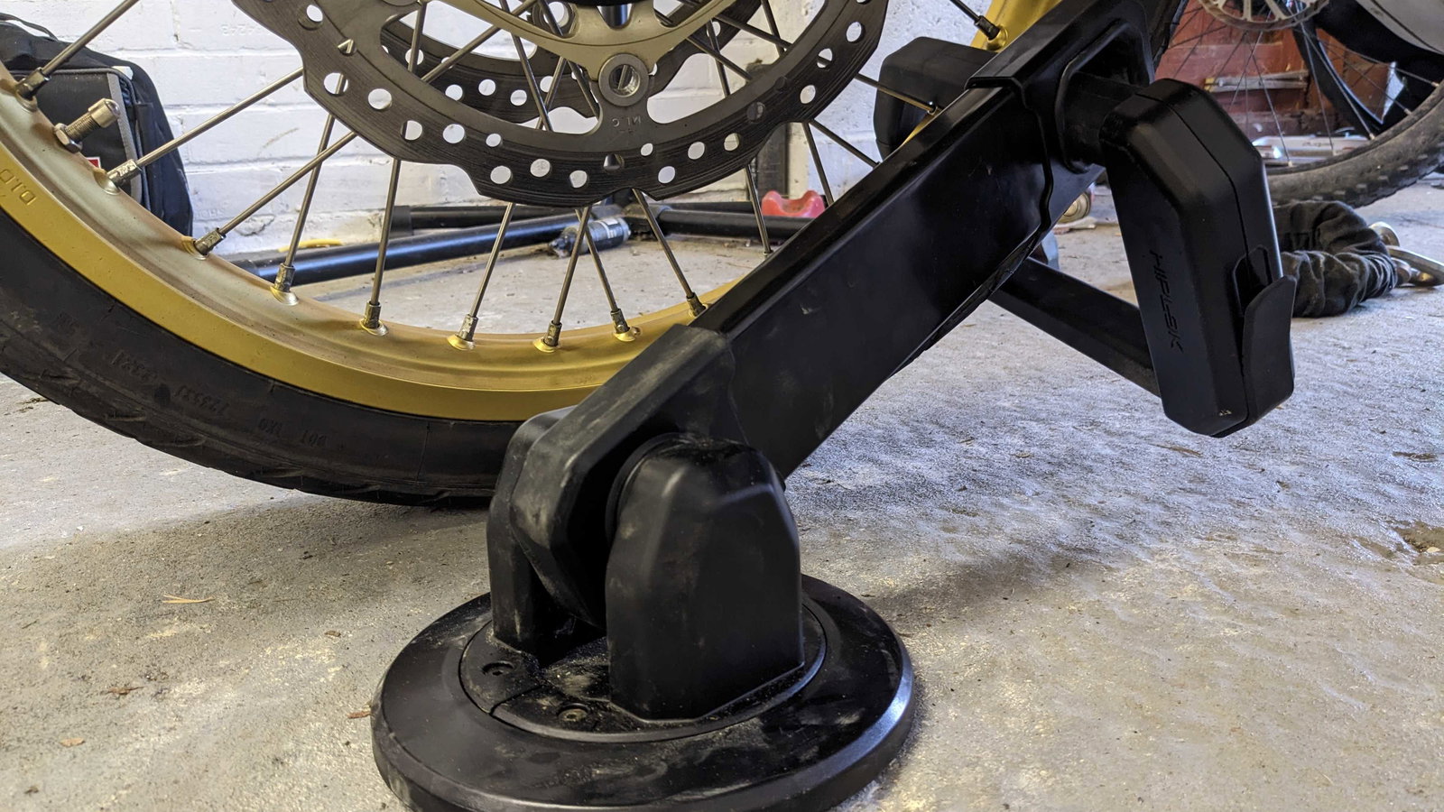Hiplok 1000 Series ground anchor and D-lock