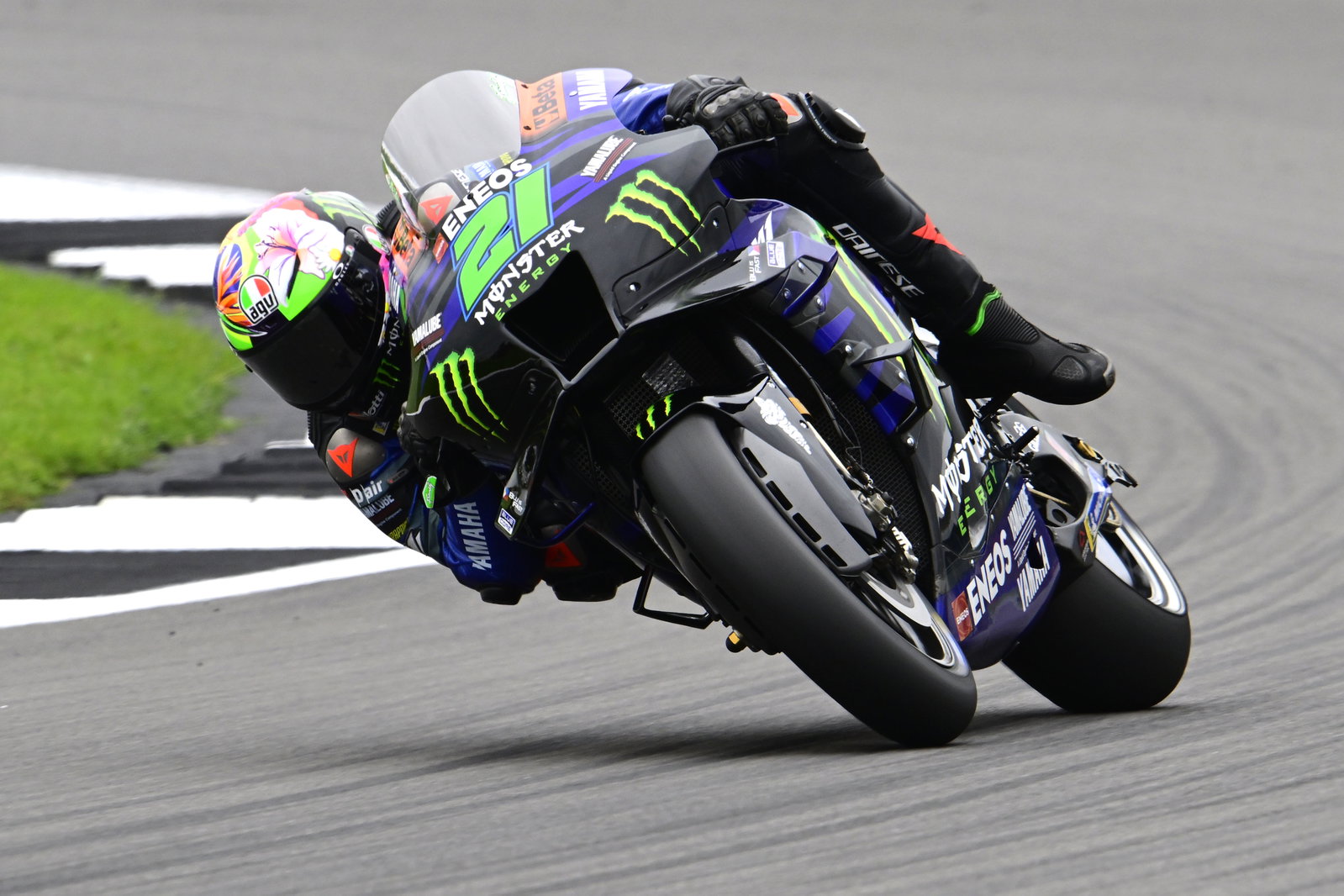 Franco Morbidelli, 2023 MotoGP British Grand Prix. - Gold and goose