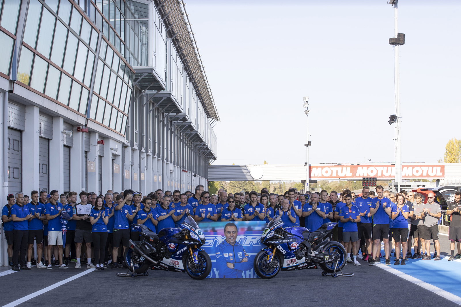 Mirko Giansanti tribute, 2023 French WorldSBK. - Gold and Goose