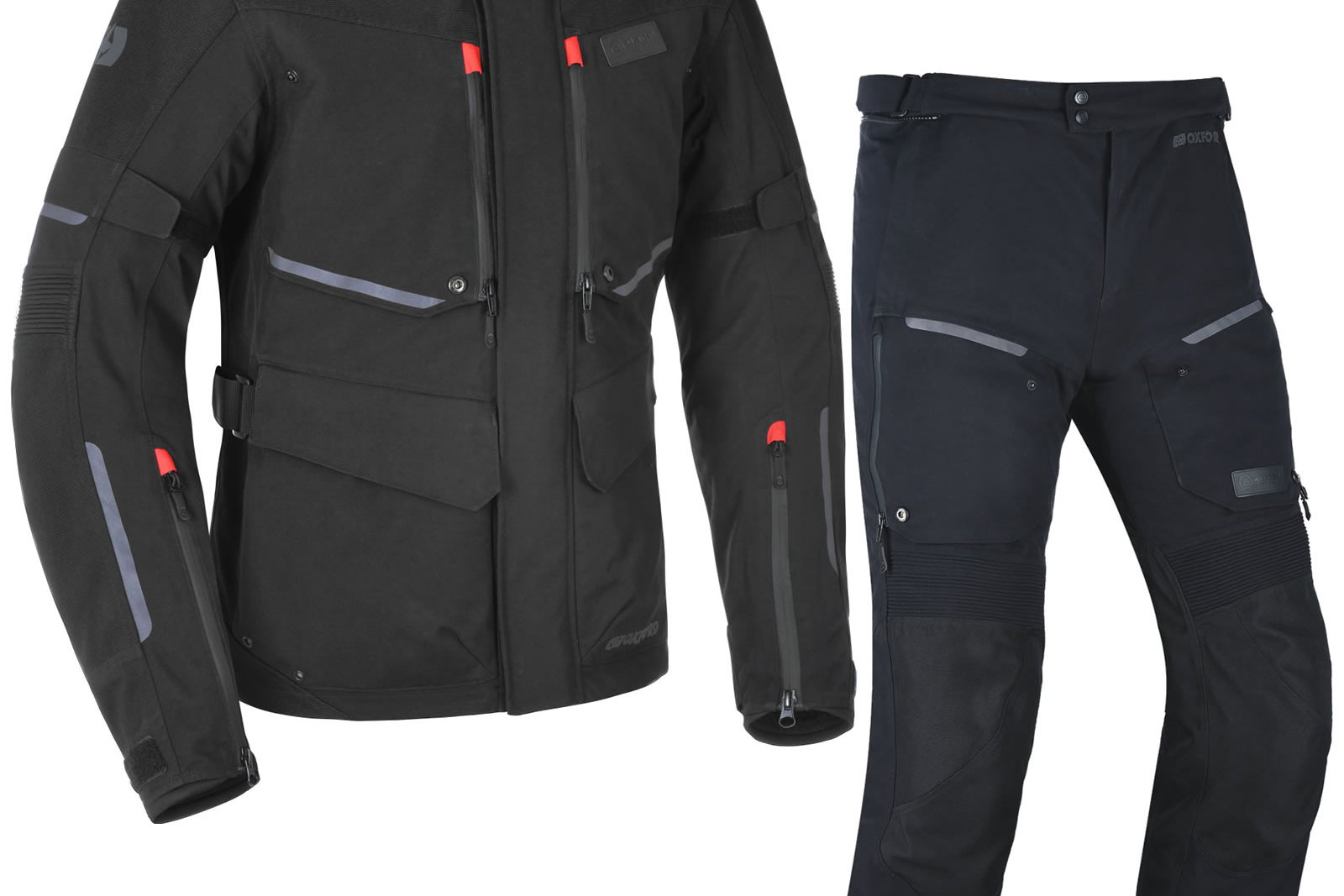 Oxford Mondial Advanced Motorcycle Jacket & Trousers Tech Black/Tech Black Kit