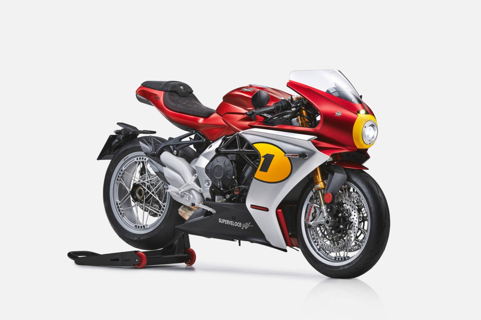 MV Agusta Superveloce Ago celebrates great Giacomo Agostini in