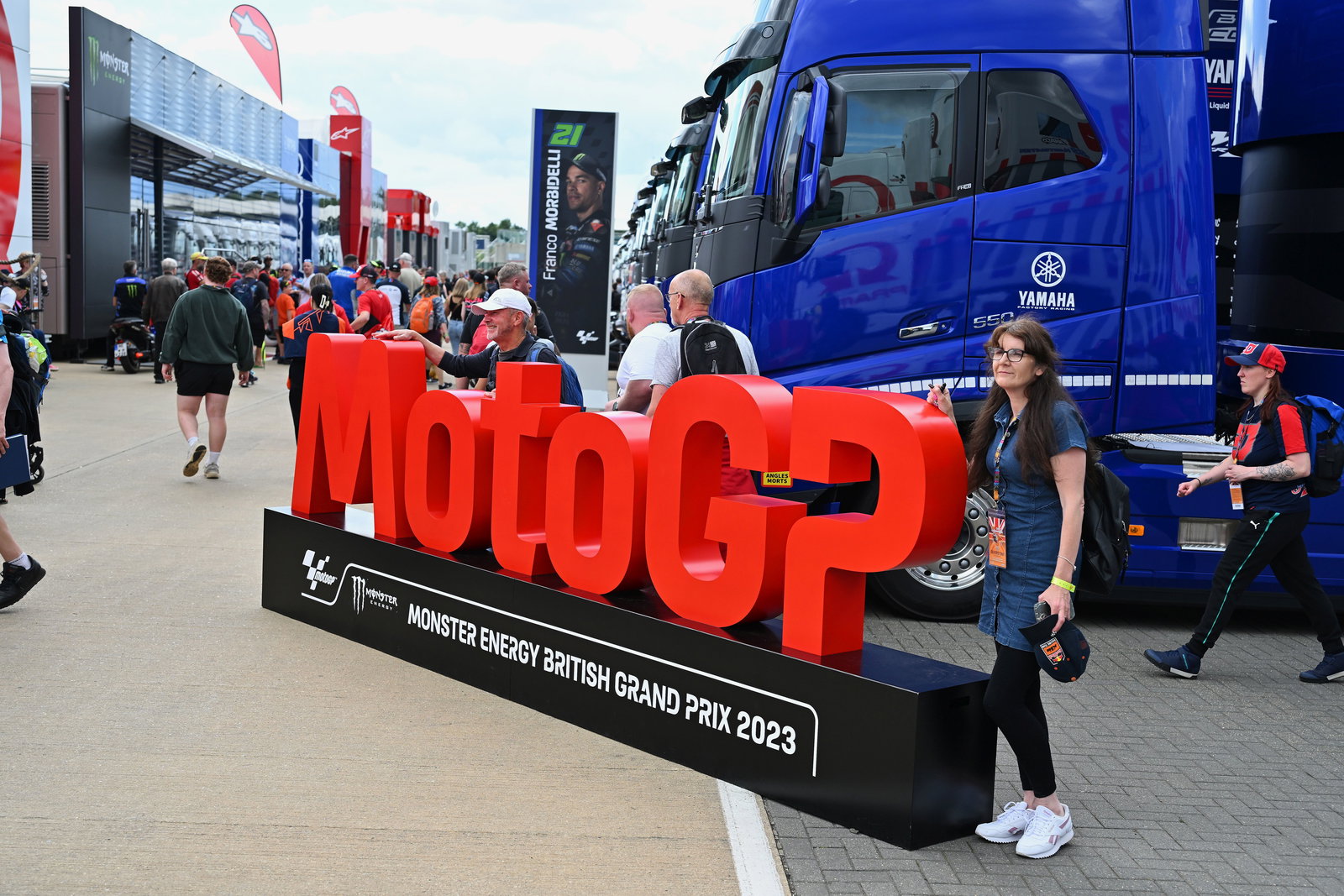 MotoGP sign in Silverstone paddock