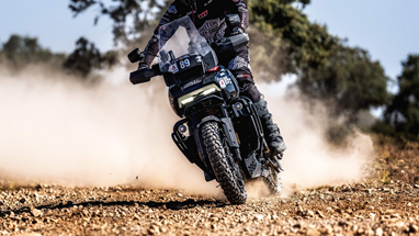 Joan Pedrero on the Pan America 1250 during the Baja Aragon Rally