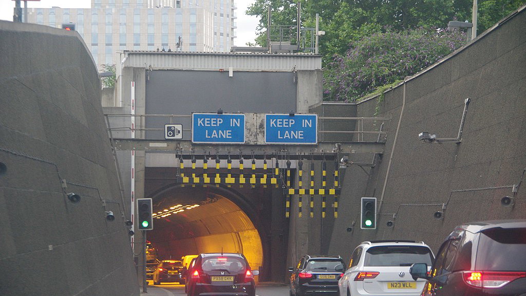 The Blackwall tunnel in London