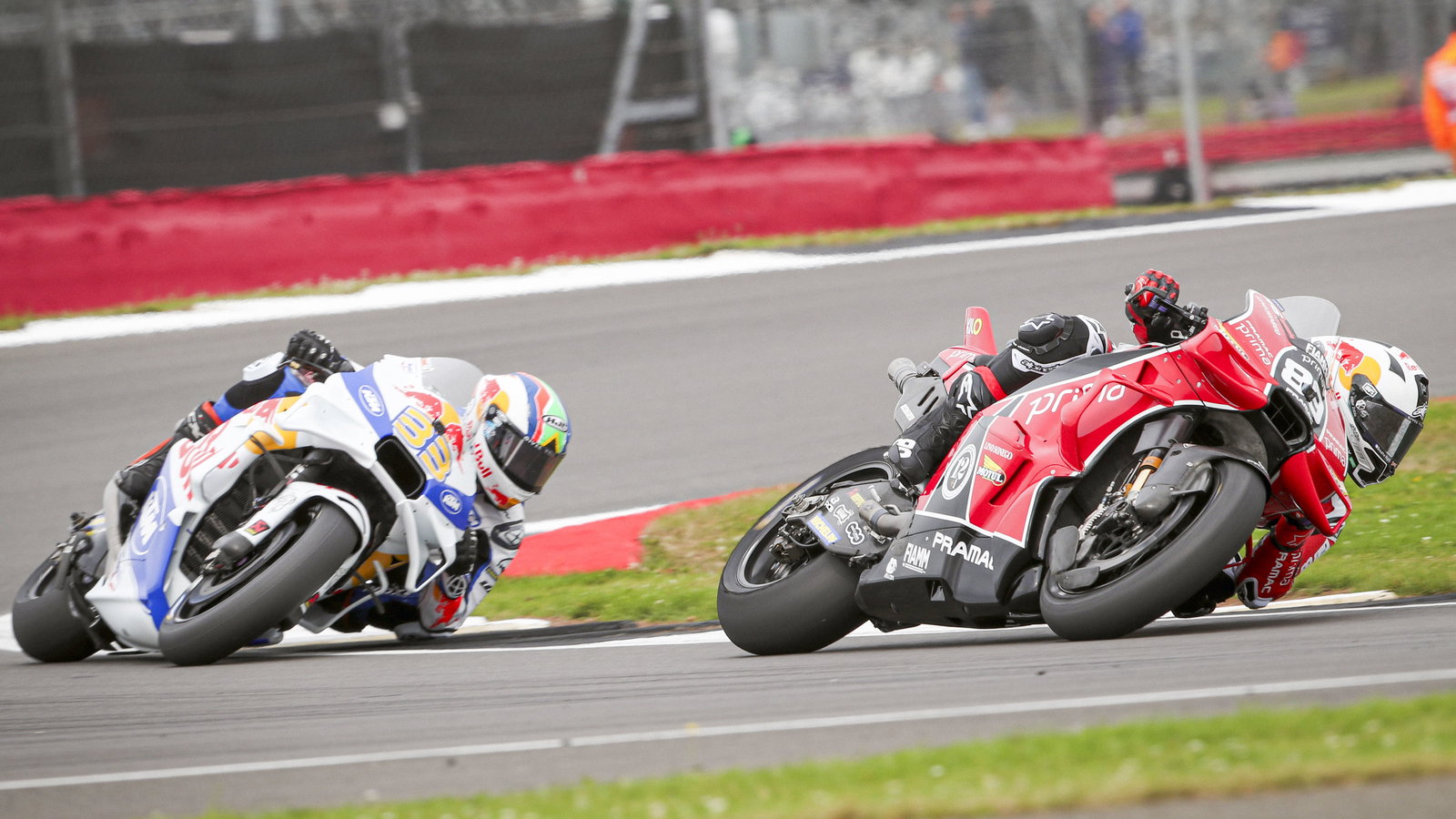 Jorge Martin, Brad Binder, 2024 MotoGP British Grand Prix. - Gold and Goose