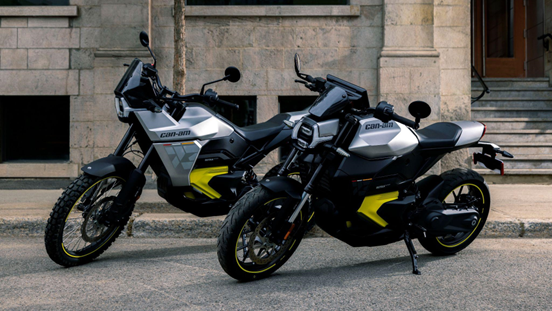 The Can-Am Pulse and Origin electric motorcycles