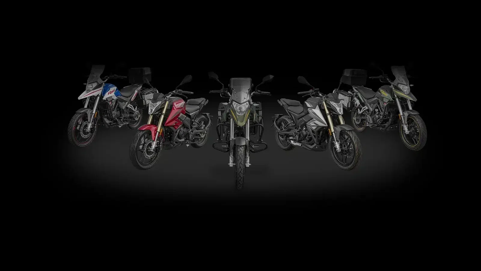 The current range of bikes from Cyclone