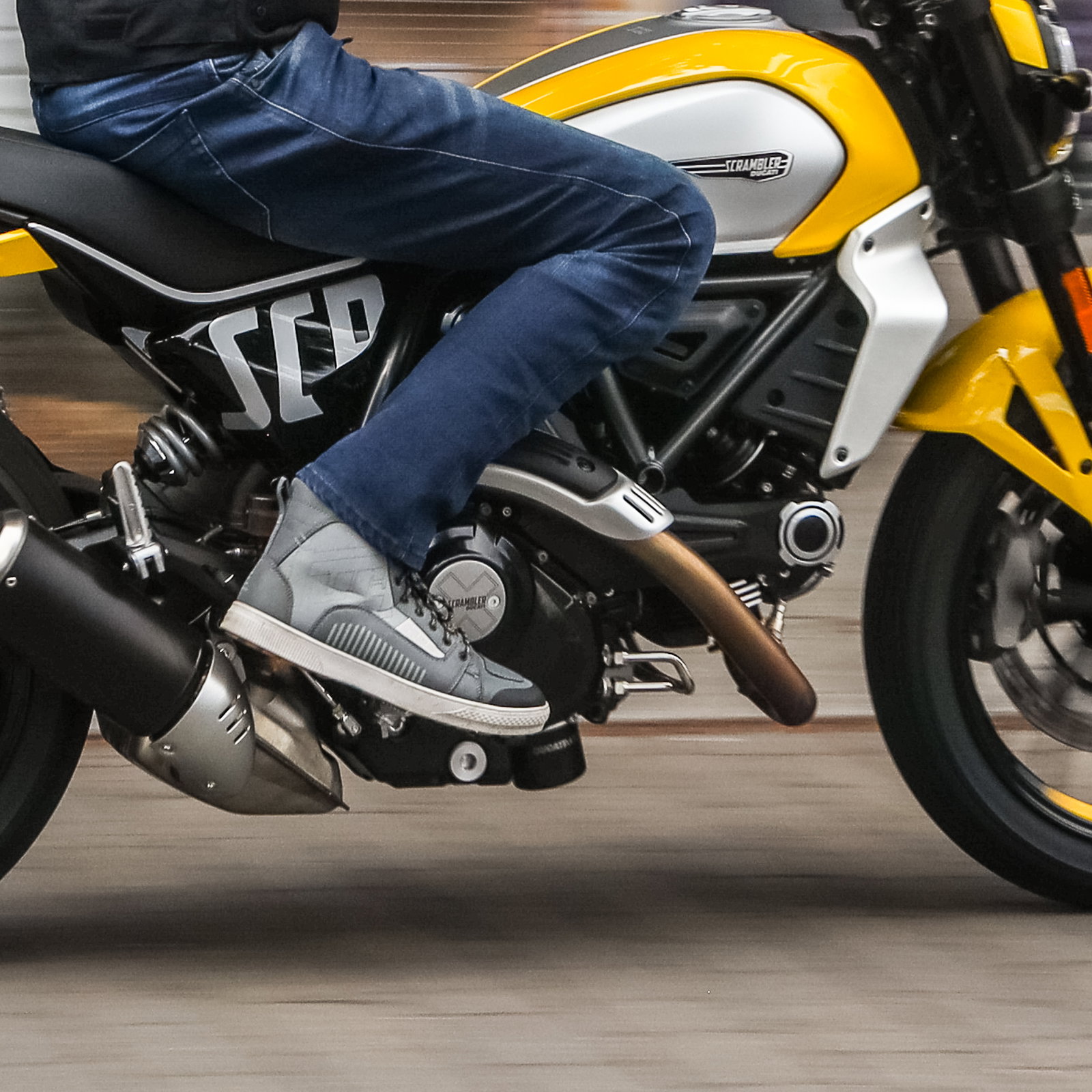 Furygan Stockton Air boots - worn while riding Ducati Scrambler
