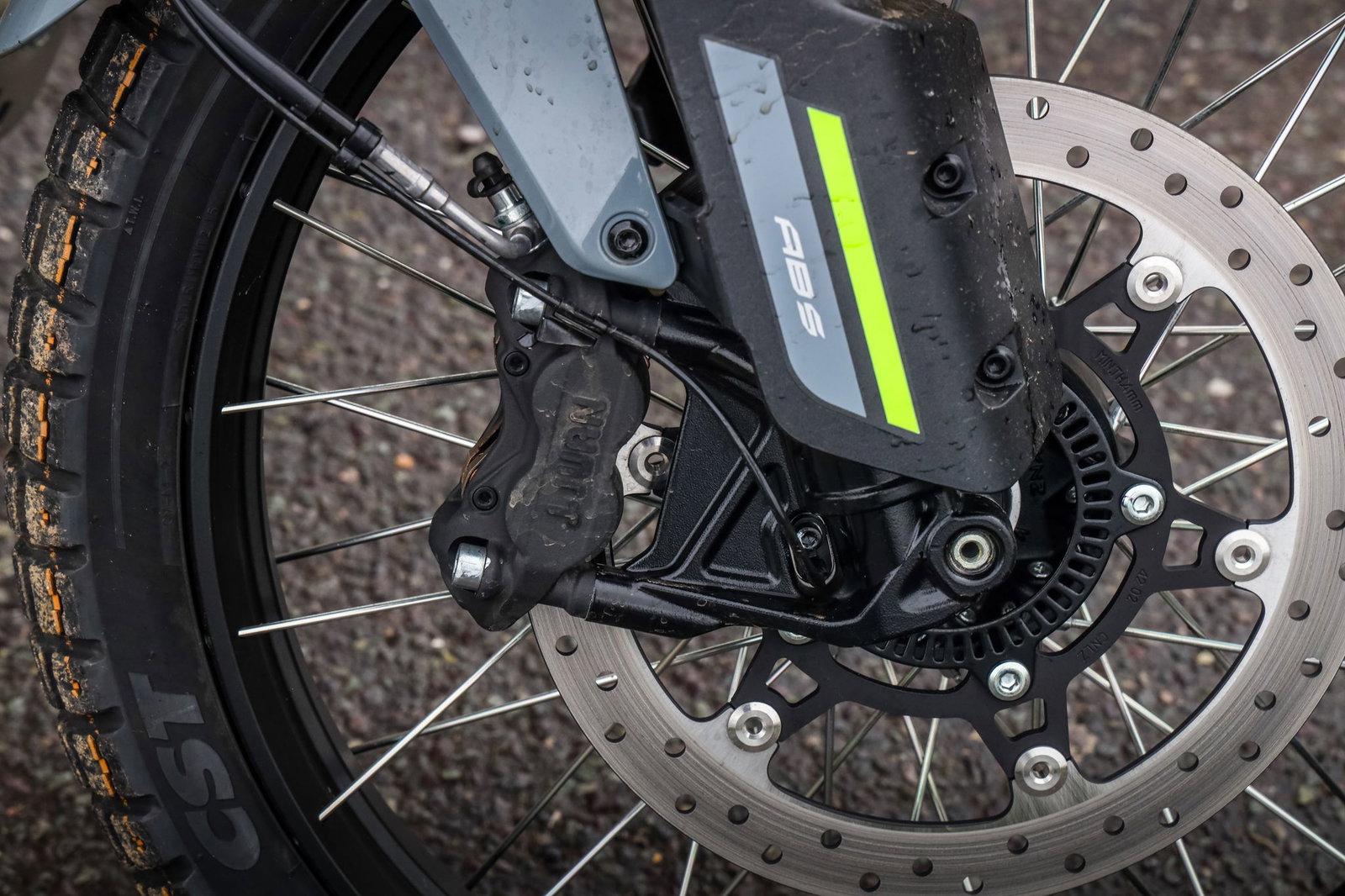 CFMoto 450MT - front brake detail