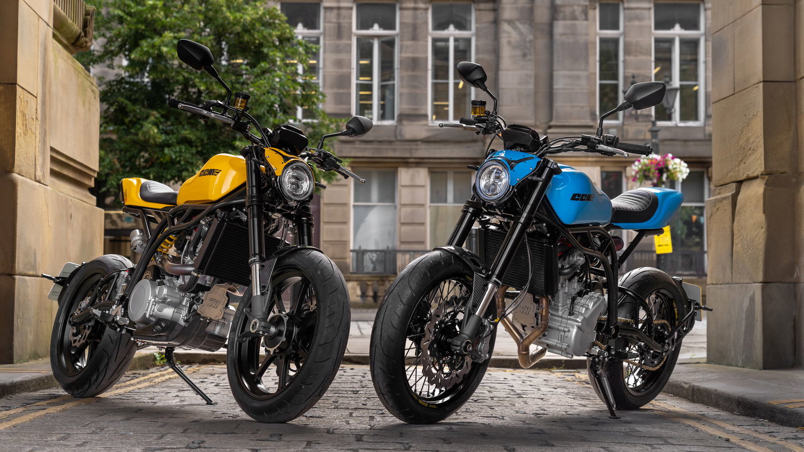 The new CCM Street Moto (R) and Street Moto R (L)