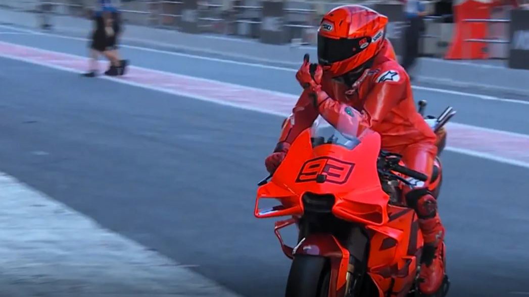 Marc Marquez Gresini salute