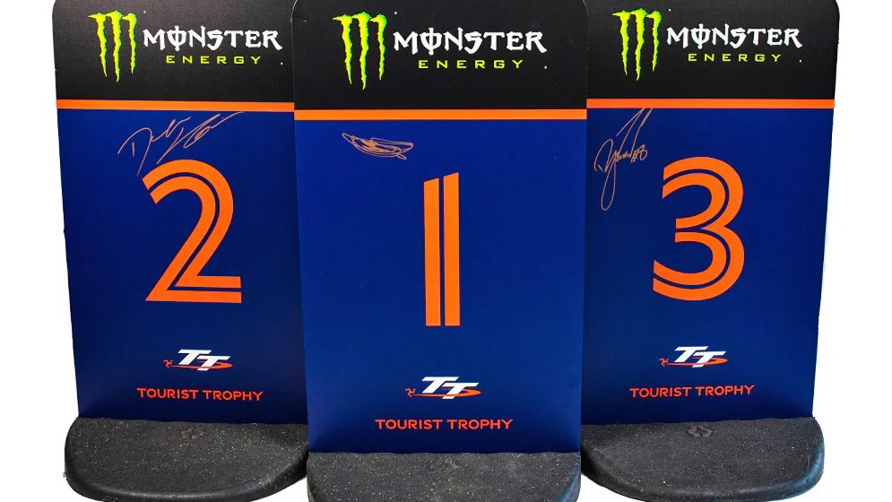 Isle of Man TT winner's enclosure boards