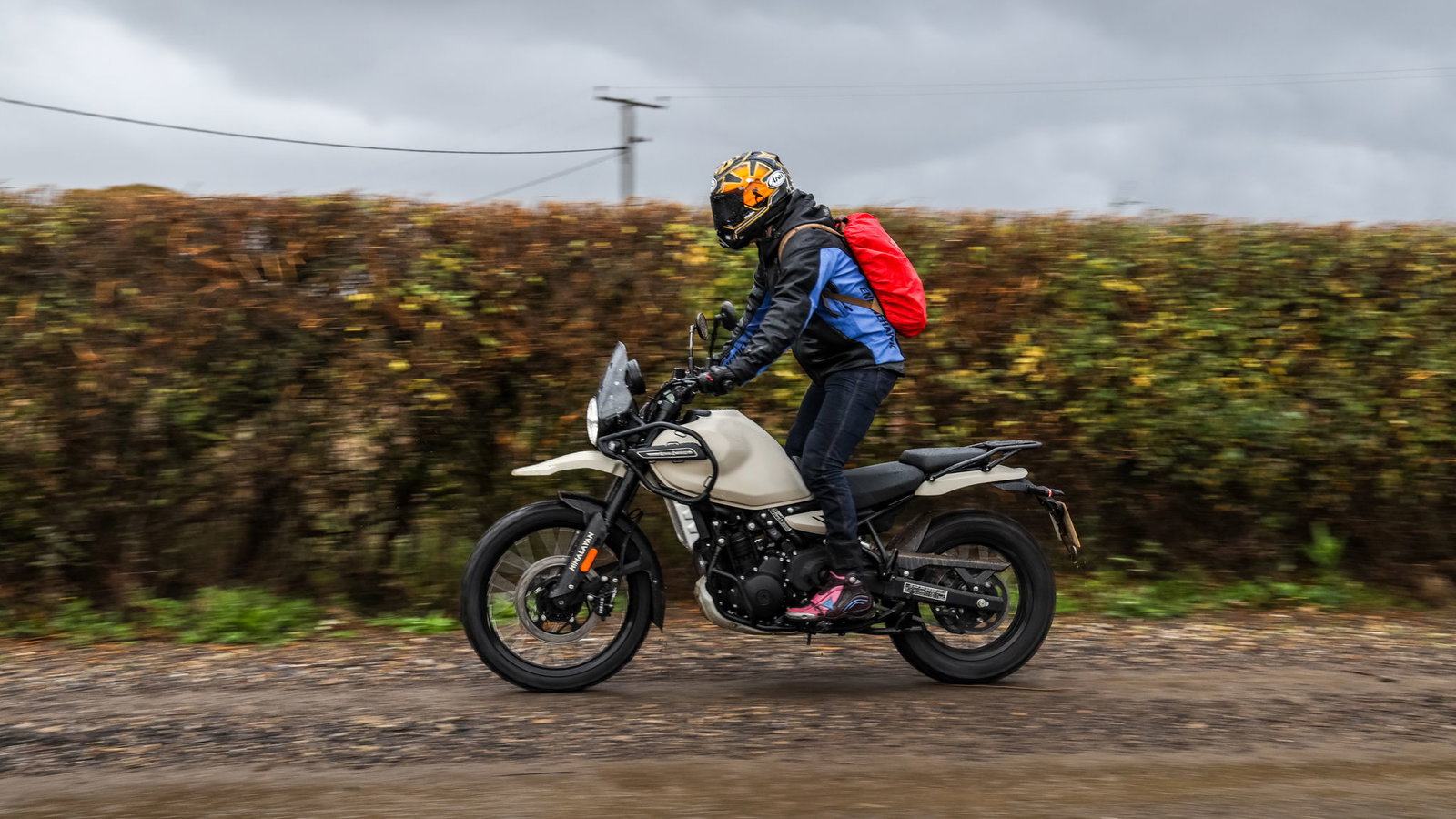 Myself riding Royal Enfield Himalayan 450