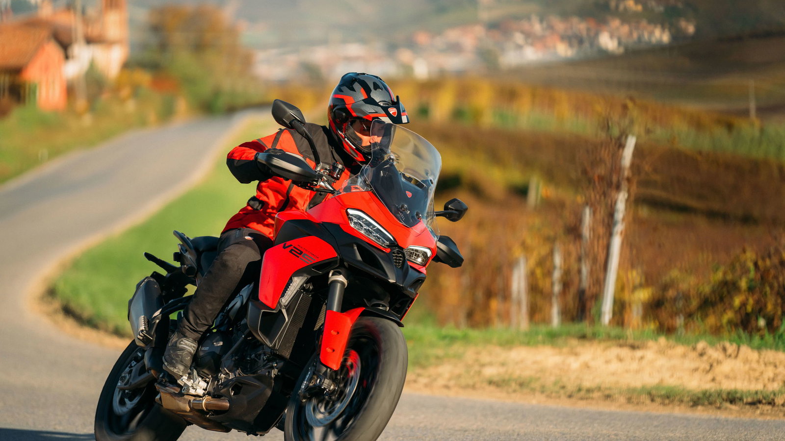 The 2025 Ducati Multistrada V2 S in Ducati Red