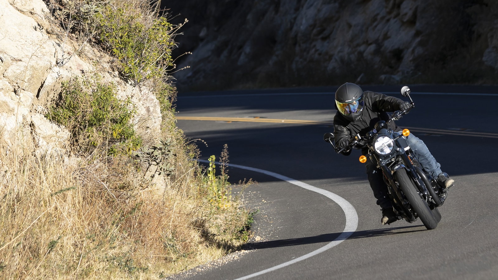 cornering on the Shotgun 650