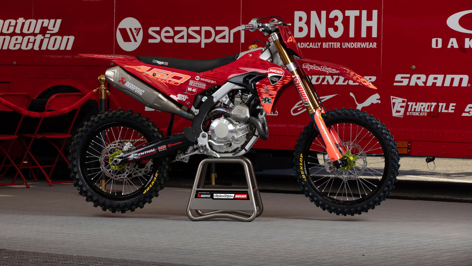 The Ducati Desmo450 MX Troy Lee Designs 'Proto'