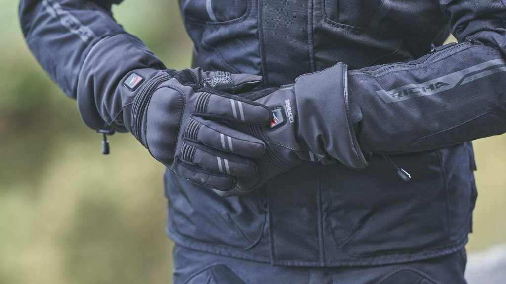 The Richa Inferno V12 heated motorcycle gloves