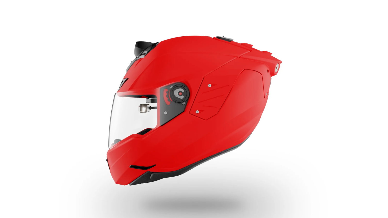 The HUD can be seen in the visor aperture 