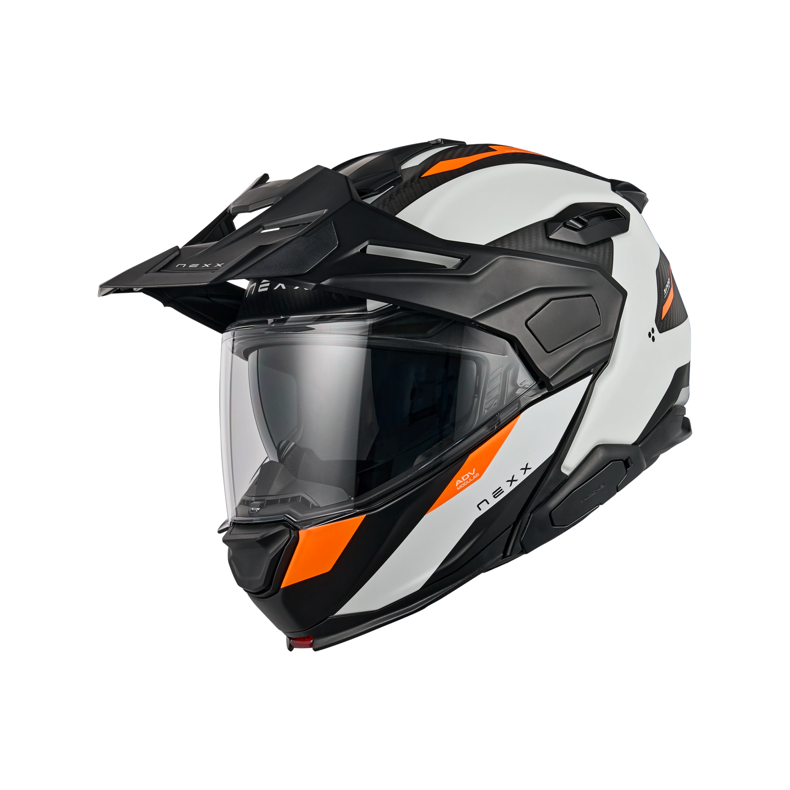 Nexx X.LifeCountry Carbon in orange and white