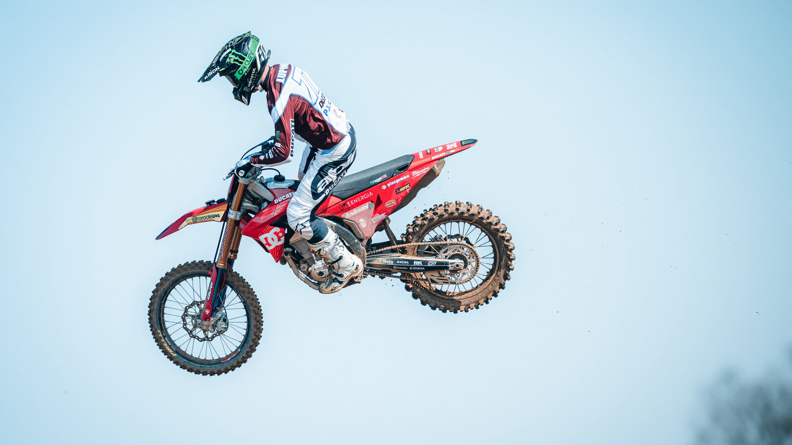 Ducati Desmo250 MX debut podium