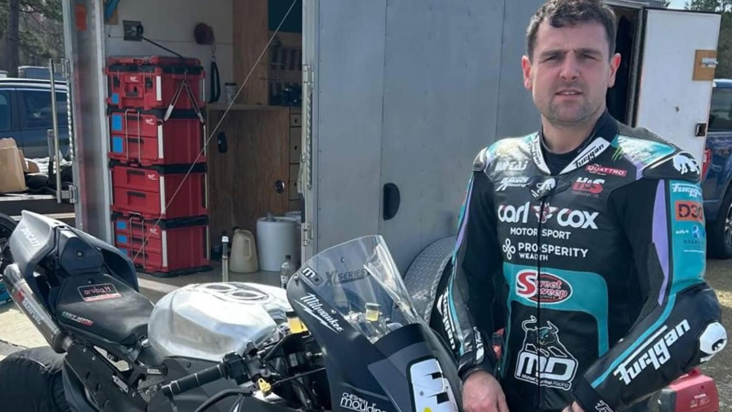 Michael Dunlop ahead of the Daytona 200