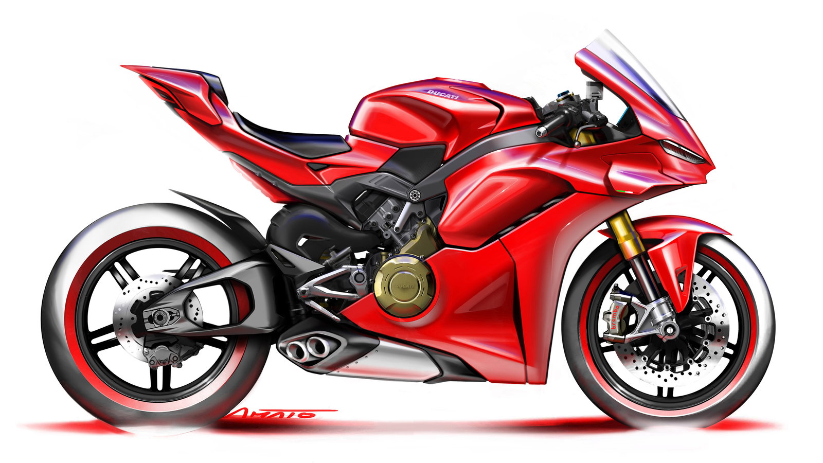 Ducati Panigale V4 design concept