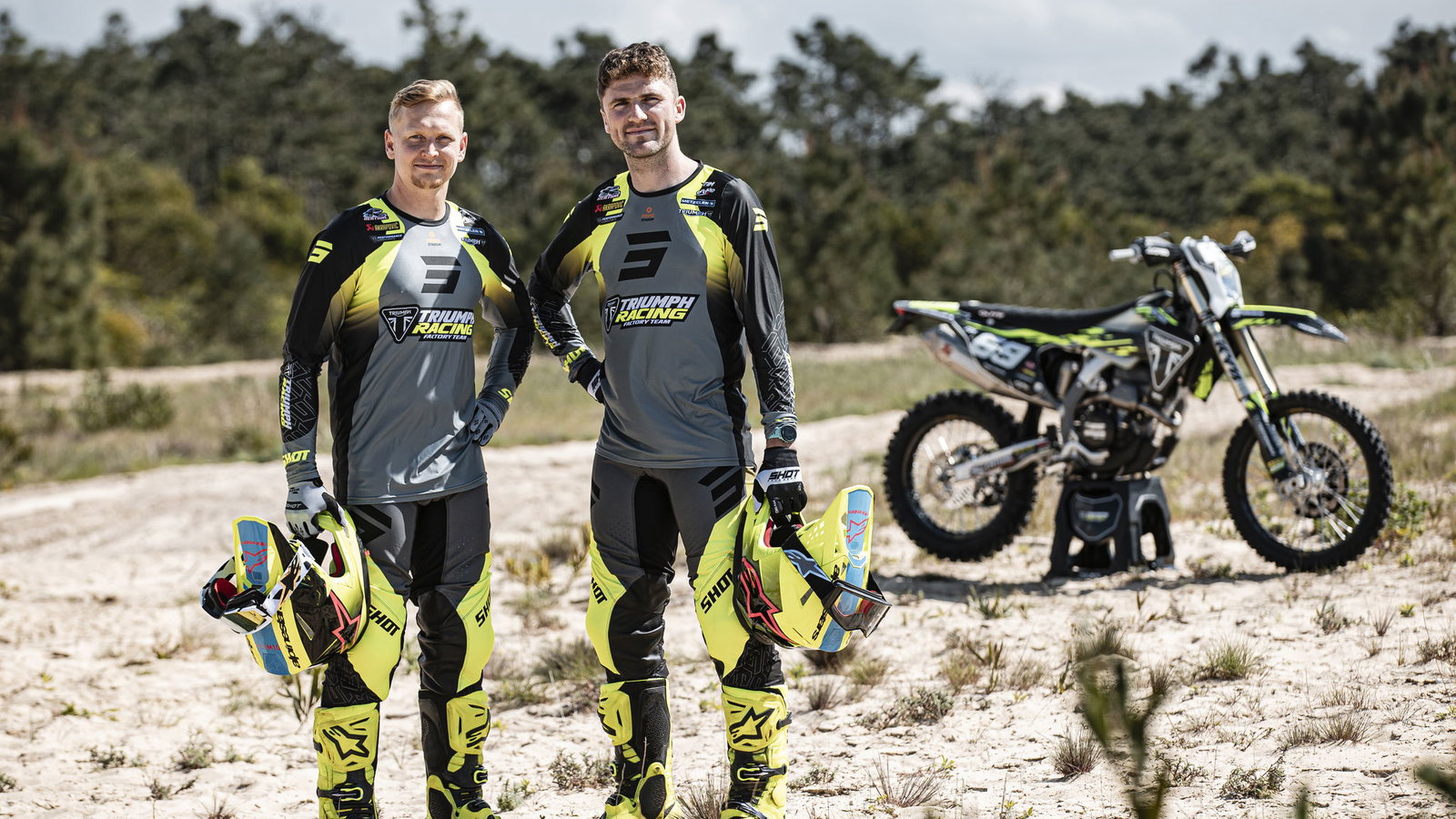 The Triumph Factory Racing Enduro Team