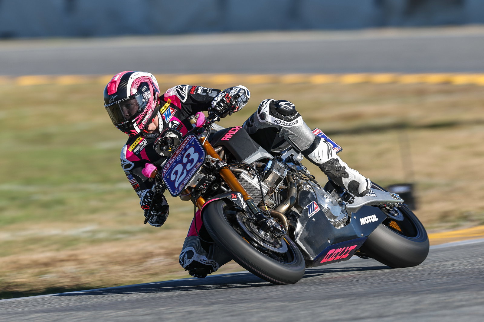 The Arch Racing bike taking part in the MotoAmerica Super Hooligan class