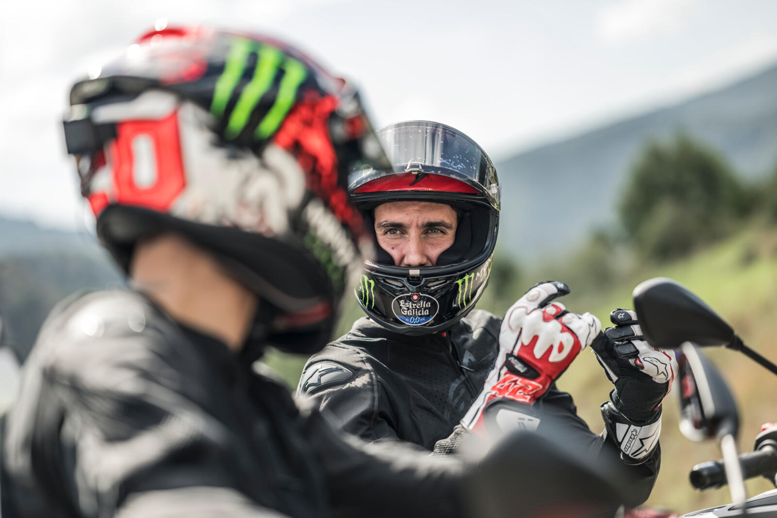 Fabio Quartararo and Alex Rins testing the Yamaha MT-09 Y-AMT