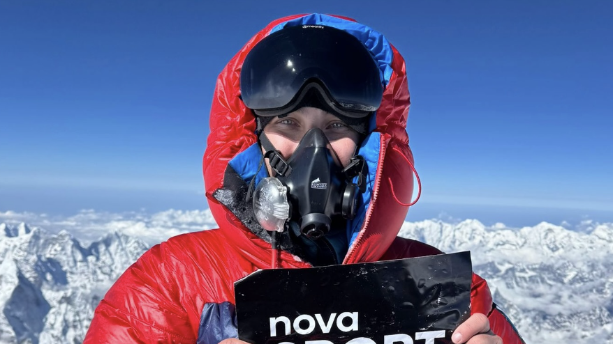 Karel Abraham scales the summit of Mount Everest