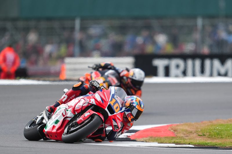 Luca Marini taking part in the British MotoGP round