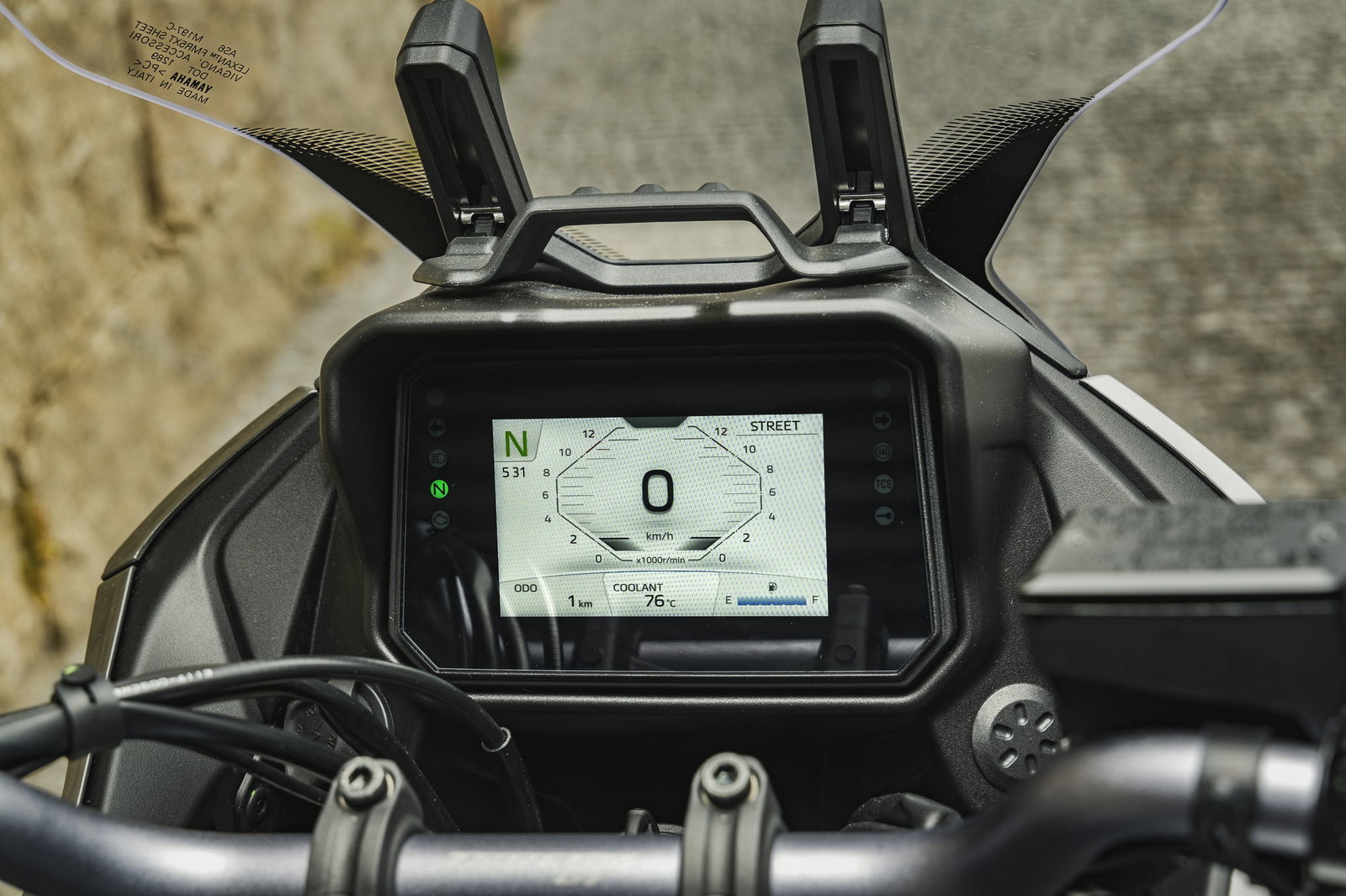 The new TFT dash as found on both the Tracer 7 and Tracer 7 GT