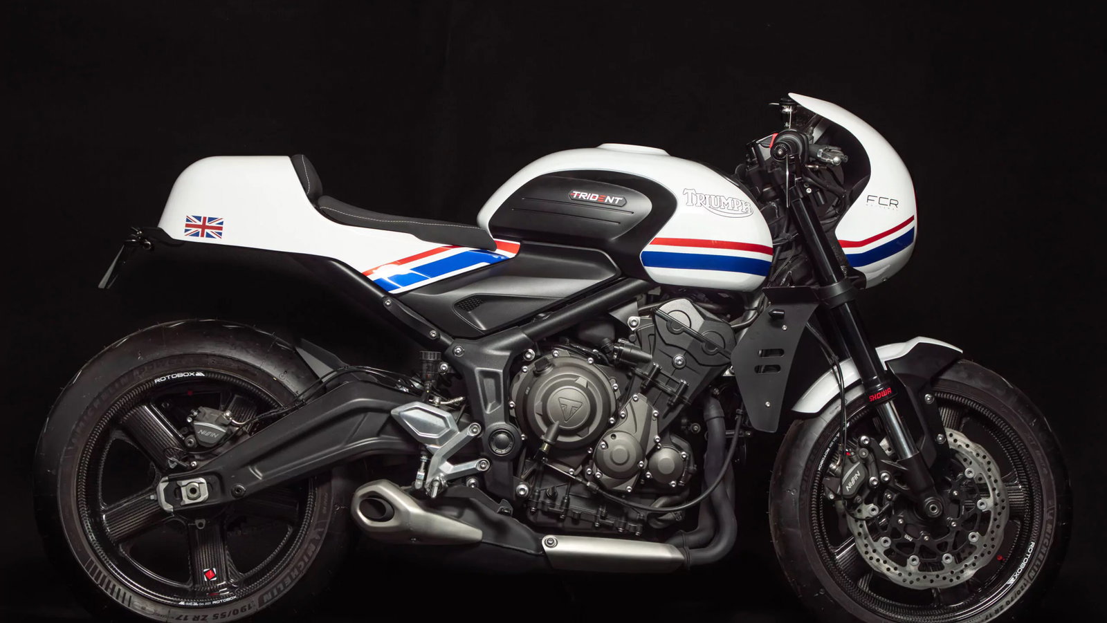 An FCR Triumph Trident 660 Cafe Racer