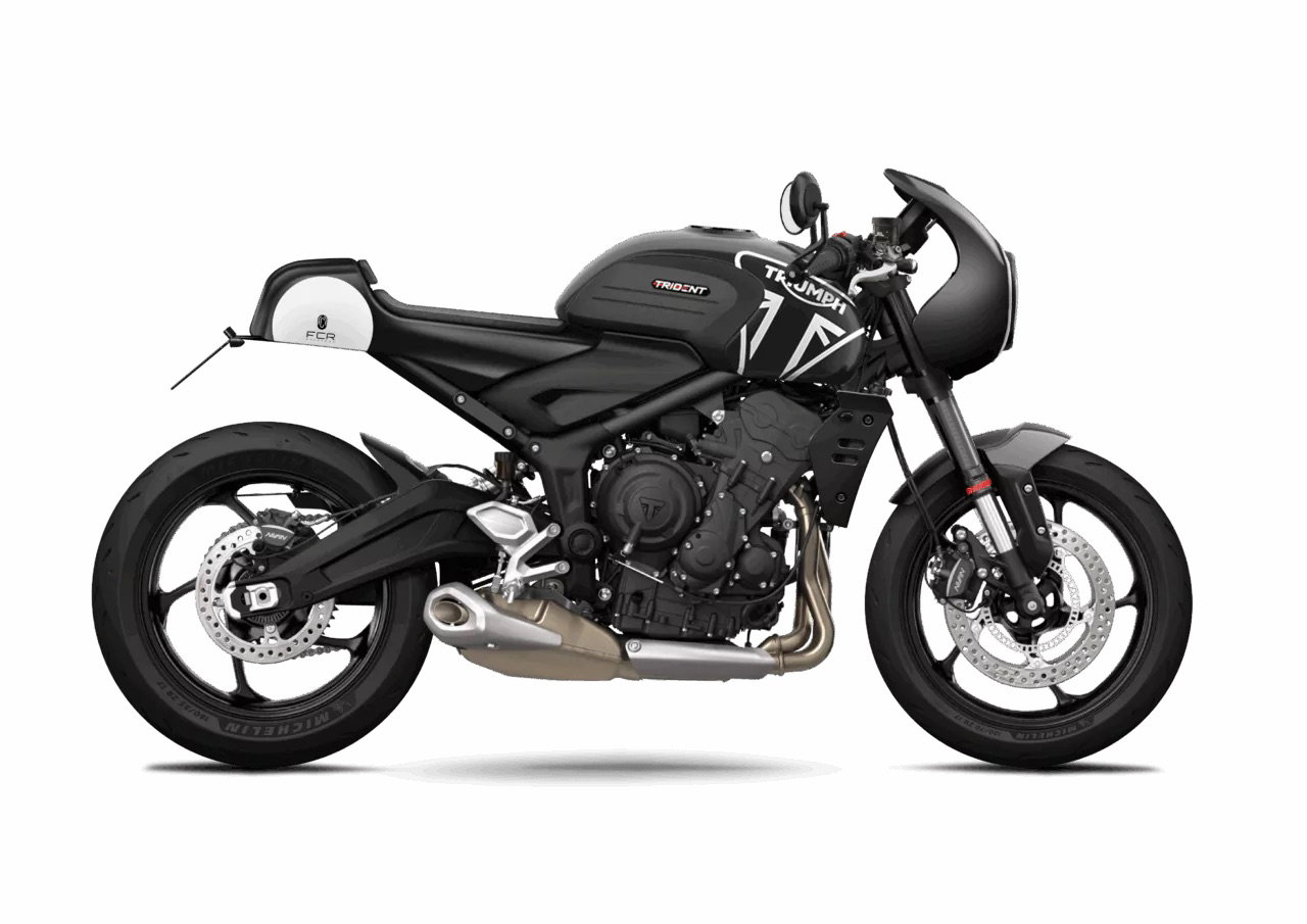 An FCR Triumph Trident 660 Cafe Racer