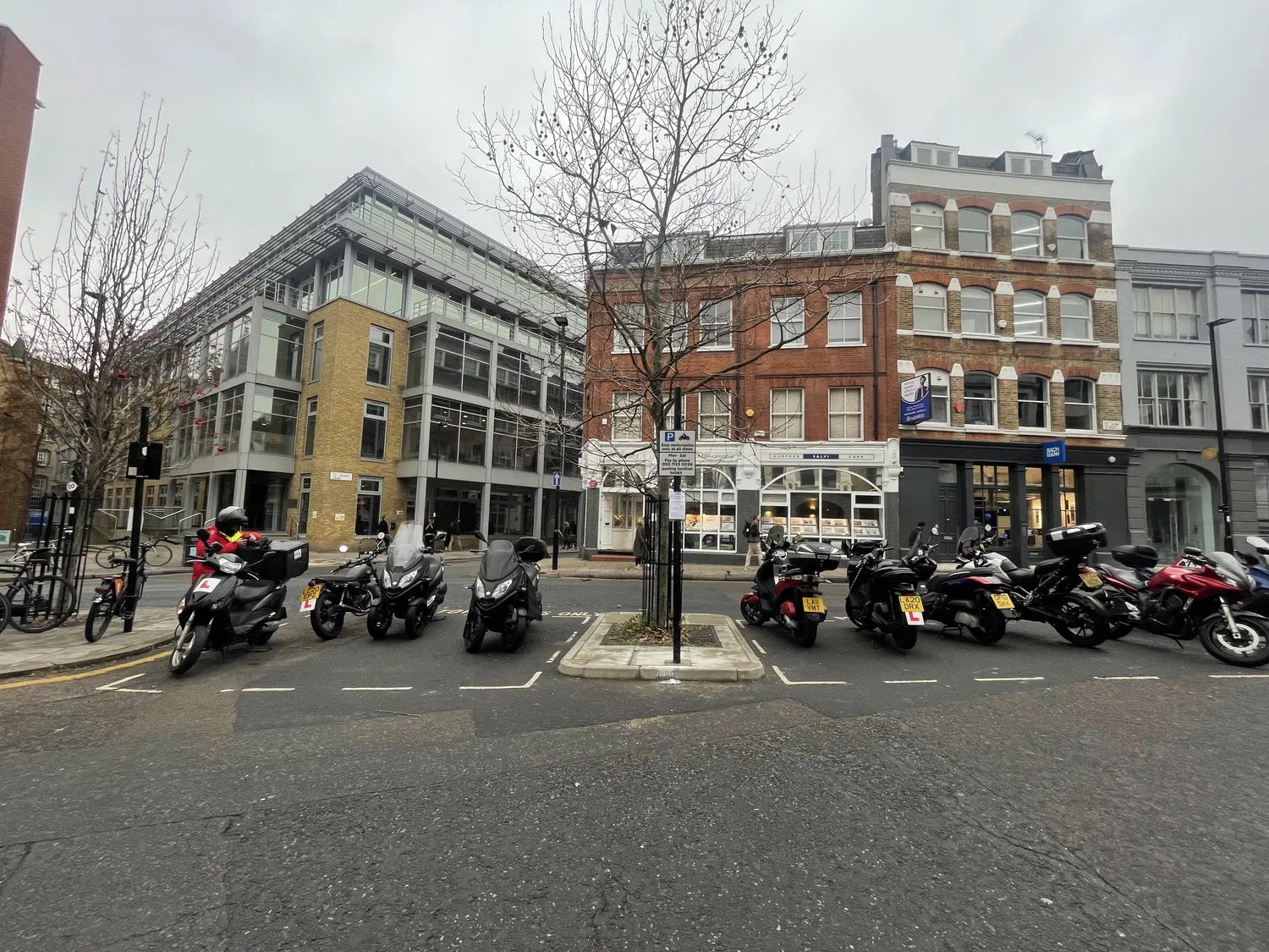A Motorcycle Parking Bay in London