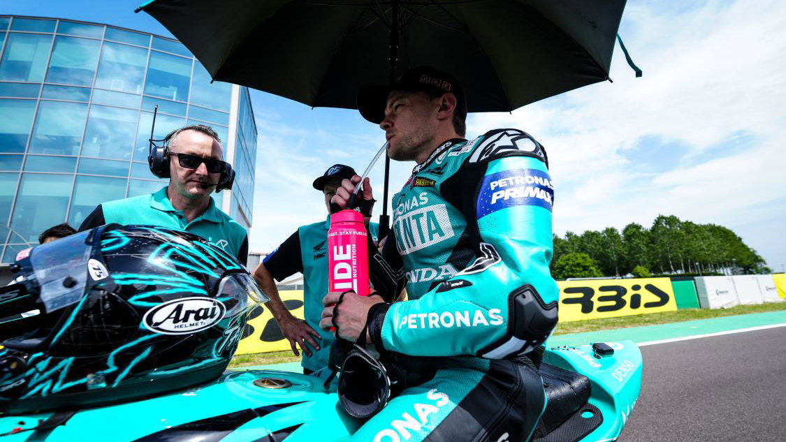 Tarran Mackenzie on the WorldSBK grid. Credit - Petronas MIE Racing Honda