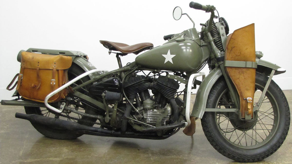 Harley Davidson WLA, featured in National Motorcycle Museum
