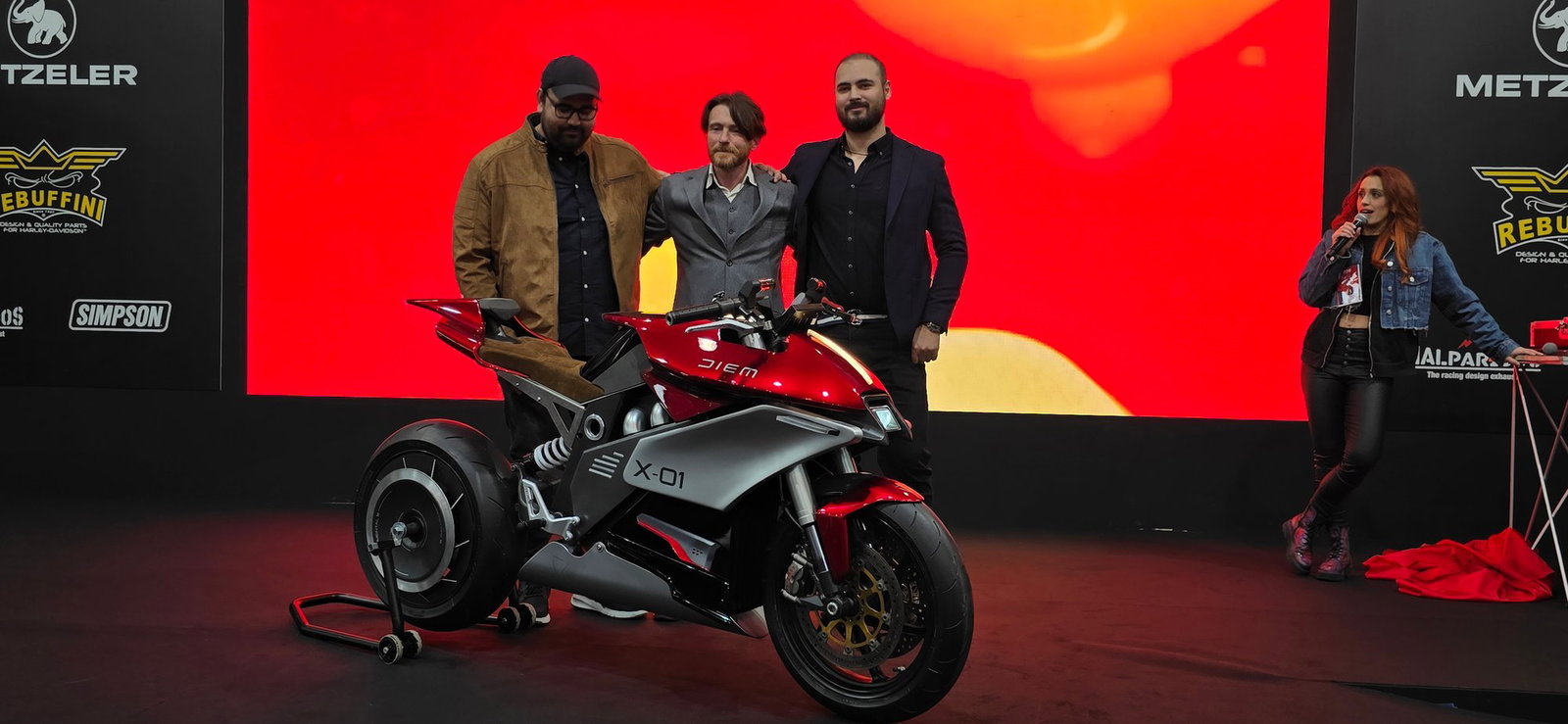 Diem Motors X-01 and management team