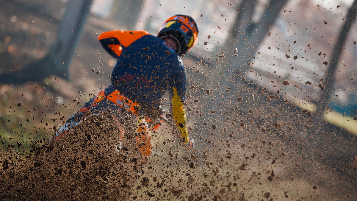KTM motorcycle riding off-road
