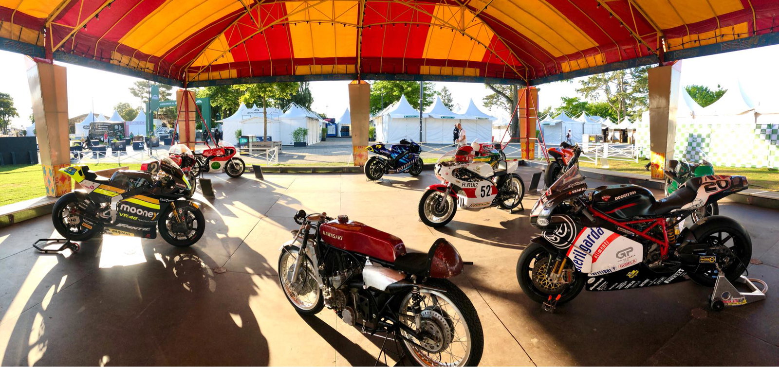 Bikes at FIM Historic Event Calendar - Le Mans Classic. Credit - Amicale Spirit of Speed