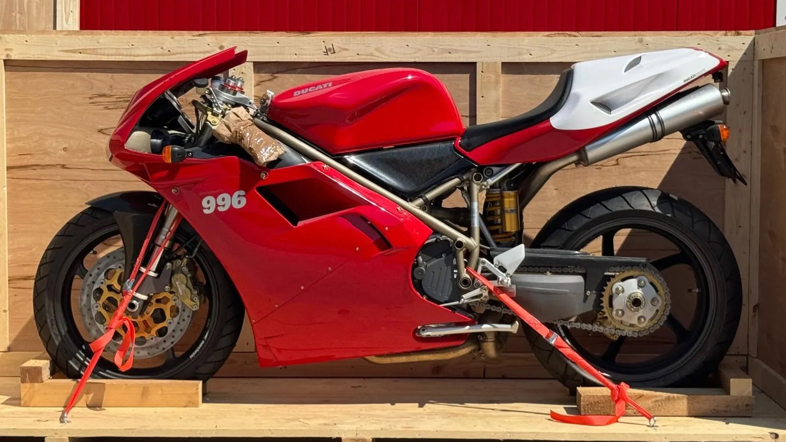 Incredible zero mile Ducati 996 SPS up for sale