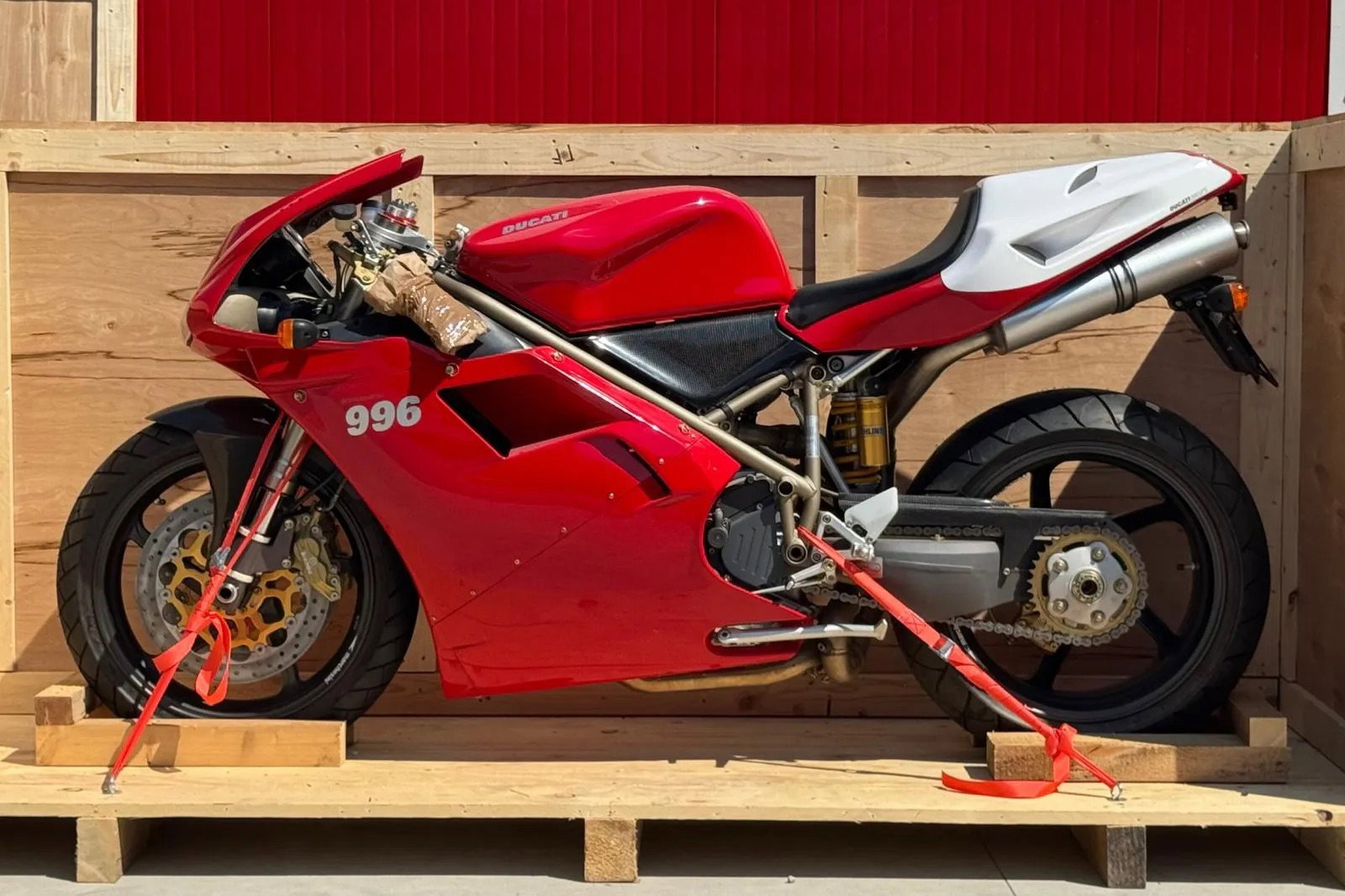 Incredible zero mile Ducati 996 SPS up for sale