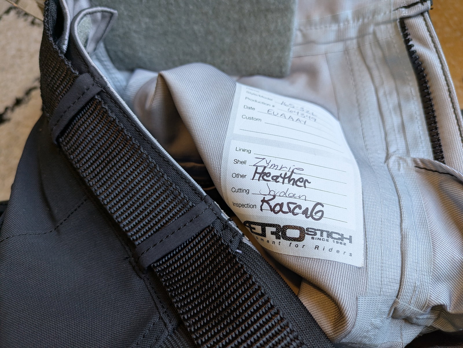 The people who made my AD-1 riding trousers