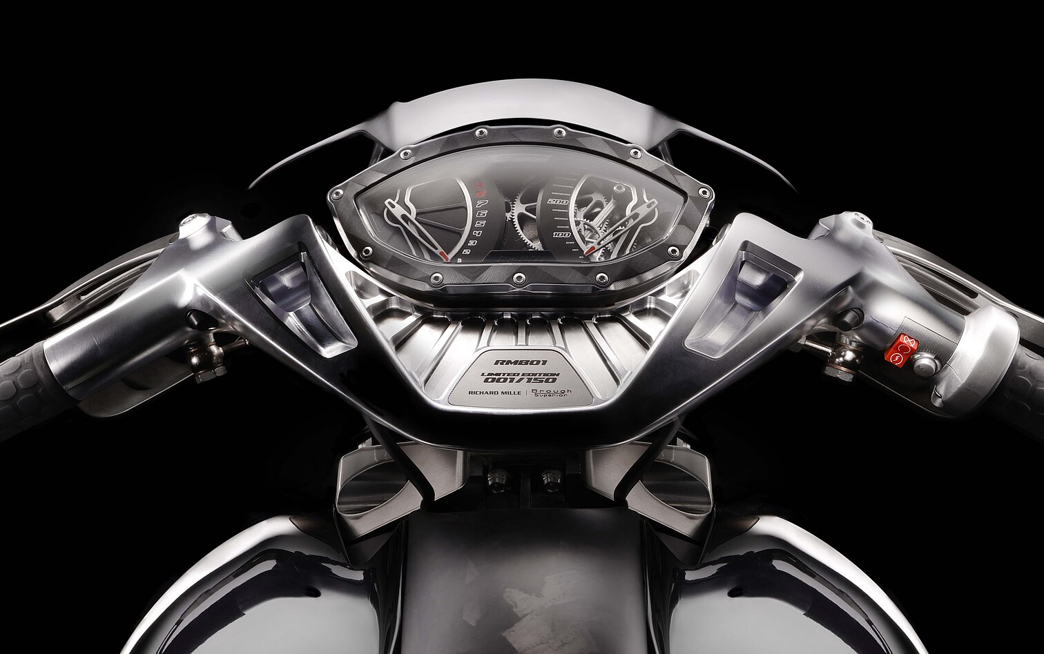 The rev-counter and speedo are stunning