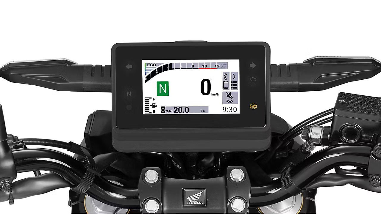 The new Honda CB125 Hornet - TFT dash