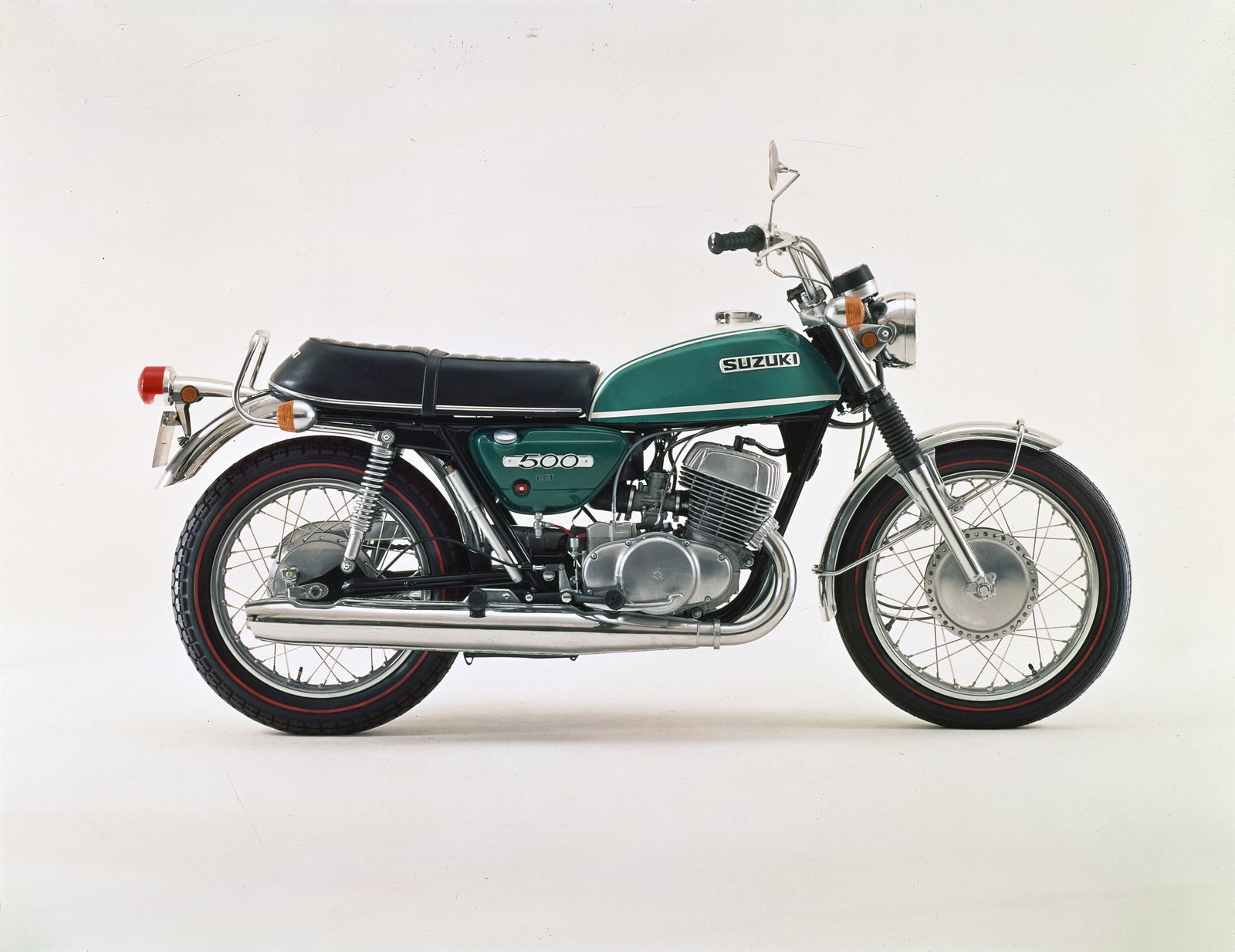 A 1971 Suzuki T500 - nicknamed 'The Titan'