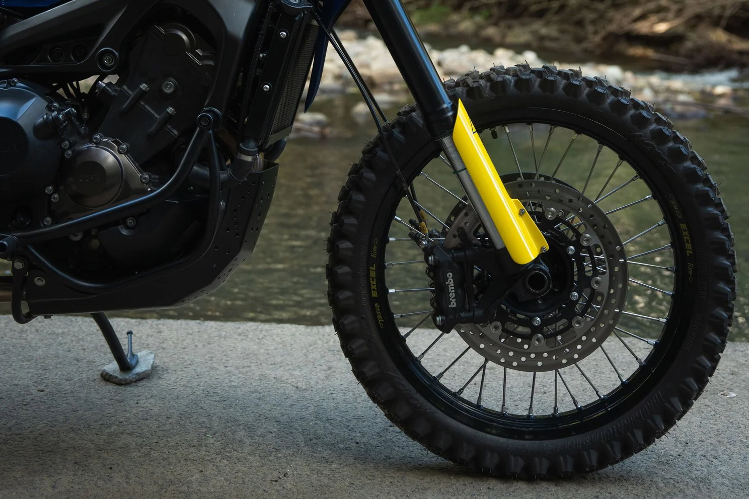 A custom-built Yamaha MT-09 T9 Tenere